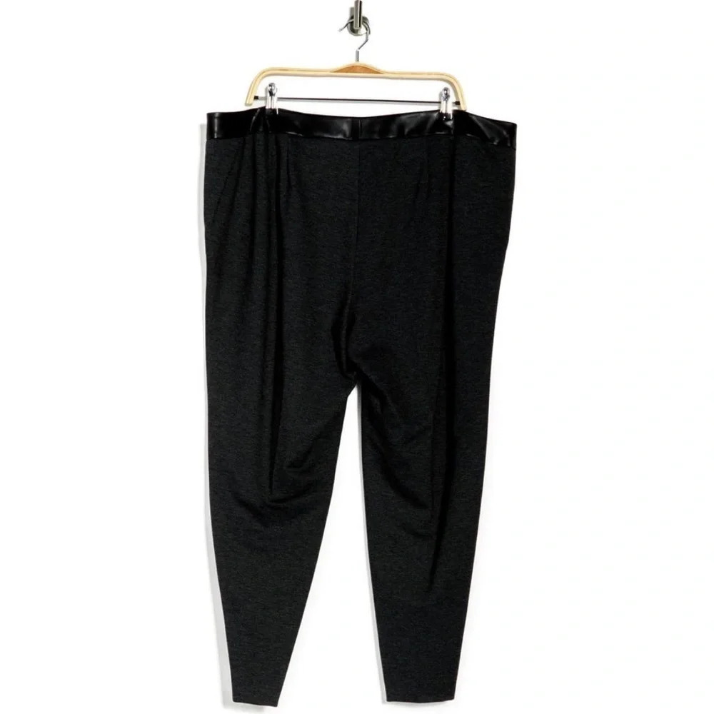 Calvin KLEIN Faux Leather Waist Pants (16W), NWT